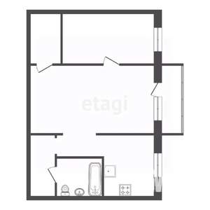 2-к квартира, вторичка, 45м2, 4/5 этаж