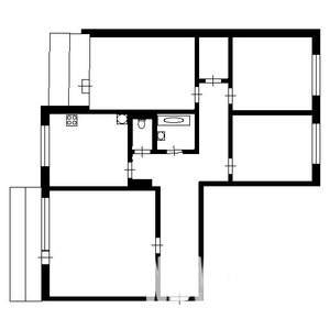 4-к квартира, вторичка, 82м2, 2/9 этаж