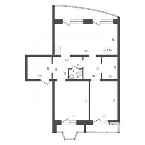 3-к квартира, вторичка, 160м2, 9/10 этаж