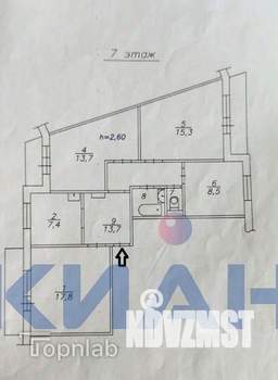 4-к квартира, вторичка, 80м2, 7/9 этаж