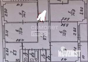 3-к квартира, вторичка, 64м2, 8/9 этаж