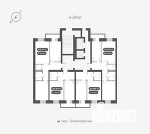 1-к квартира, вторичка, 41м2, 11/16 этаж