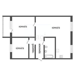 3-к квартира, вторичка, 76м2, 5/5 этаж