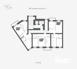 3-к квартира, вторичка, 77м2, 6/15 этаж