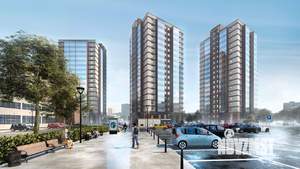 2-к квартира, строящийся дом, 56м2, 9/19 этаж