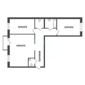 3-к квартира, вторичка, 88м2, 2/7 этаж