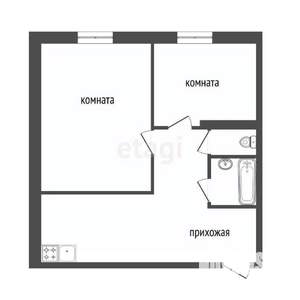 2-к квартира, вторичка, 49м2, 5/9 этаж
