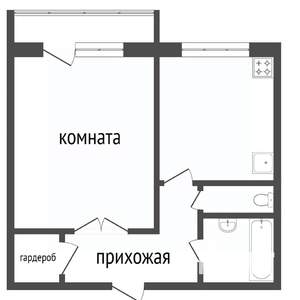 1-к квартира, вторичка, 32м2, 8/10 этаж