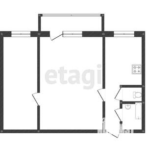 2-к квартира, вторичка, 45м2, 2/5 этаж