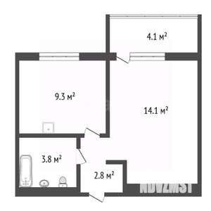 1-к квартира, вторичка, 31м2, 8/19 этаж