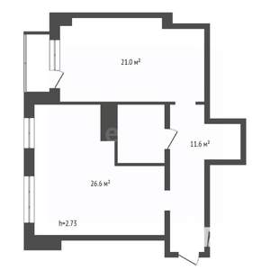 2-к квартира, вторичка, 65м2, 2/17 этаж