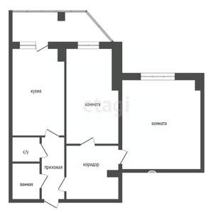 2-к квартира, вторичка, 59м2, 17/24 этаж