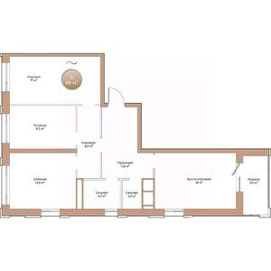 3-к квартира, вторичка, 88м2, 14/24 этаж