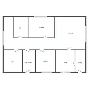3-к квартира, вторичка, 53м2, 1/1 этаж