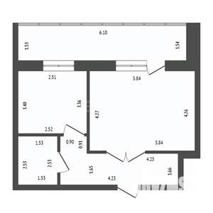 1-к квартира, вторичка, 38м2, 9/9 этаж