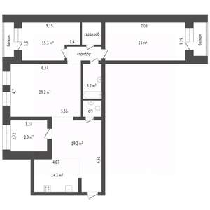 4-к квартира, вторичка, 108м2, 4/16 этаж