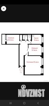 3-к квартира, вторичка, 76м2, 2/9 этаж