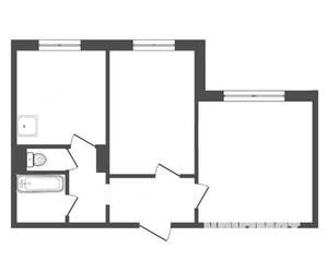 2-к квартира, вторичка, 52м2, 6/9 этаж