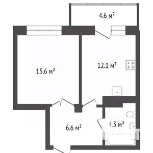 1-к квартира, вторичка, 38м2, 19/19 этаж