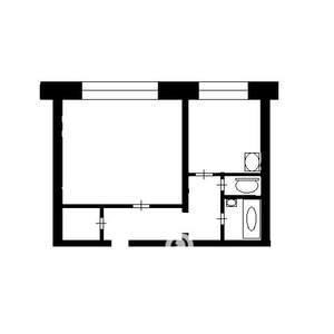 1-к квартира, вторичка, 37м2, 1/9 этаж