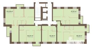 3-к квартира, вторичка, 102м2, 2/16 этаж