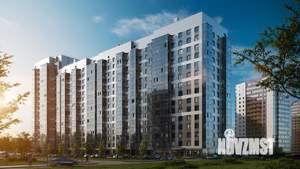 1-к квартира, строящийся дом, 30м2, 10/19 этаж