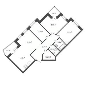 4-к квартира, вторичка, 114м2, 8/9 этаж