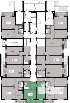 1-к квартира, вторичка, 42м2, 8/17 этаж