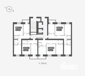 2-к квартира, вторичка, 71м2, 11/16 этаж