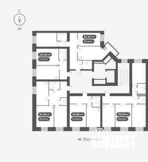 2-к квартира, вторичка, 67м2, 2/16 этаж