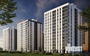 2-к квартира, строящийся дом, 50м2, 4/16 этаж