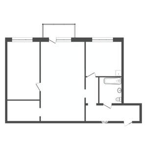 2-к квартира, вторичка, 44м2, 4/5 этаж