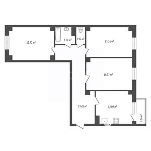 3-к квартира, вторичка, 85м2, 5/9 этаж