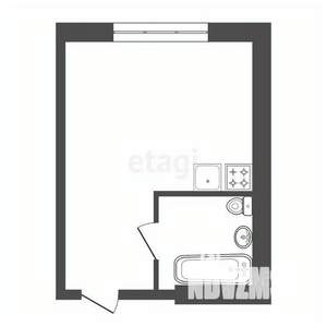 Студия квартира, вторичка, 12м2, 7/9 этаж