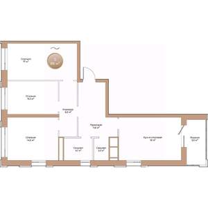 3-к квартира, вторичка, 88м2, 6/24 этаж