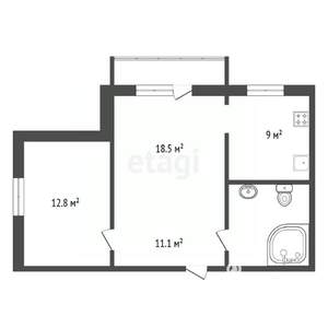 2-к квартира, вторичка, 56м2, 9/10 этаж
