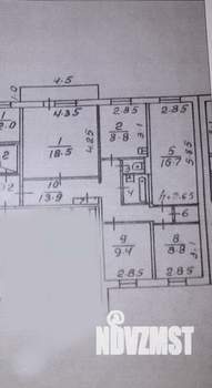 4-к квартира, вторичка, 84м2, 8/10 этаж