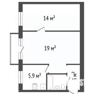 2-к квартира, вторичка, 46м2, 5/5 этаж