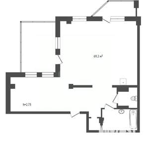 2-к квартира, вторичка, 79м2, 14/17 этаж