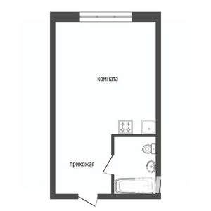 Студия квартира, вторичка, 12м2, 9/9 этаж