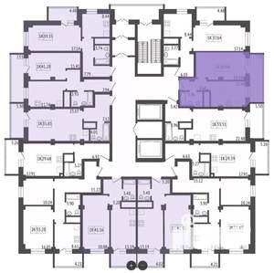 1-к квартира, строящийся дом, 36м2, 2/17 этаж