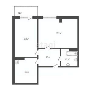 2-к квартира, вторичка, 58м2, 20/24 этаж