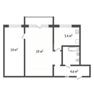 2-к квартира, вторичка, 47м2, 4/5 этаж
