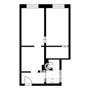 2-к квартира, вторичка, 50м2, 8/9 этаж