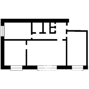 3-к квартира, вторичка, 54м2, 2/4 этаж
