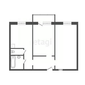 2-к квартира, вторичка, 48м2, 2/17 этаж