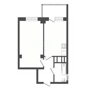 1-к квартира, вторичка, 41м2, 13/17 этаж