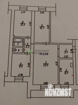 4-к квартира, вторичка, 77м2, 3/9 этаж