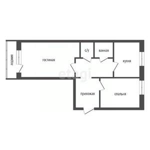 2-к квартира, вторичка, 49м2, 3/5 этаж