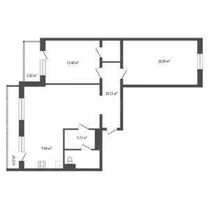 3-к квартира, вторичка, 85м2, 8/9 этаж